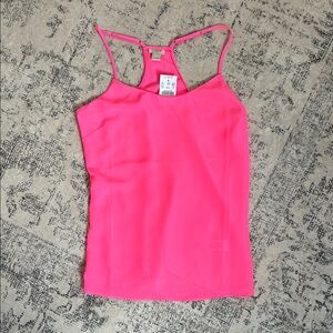 J. Crew Pink Fitted Backless Camisole